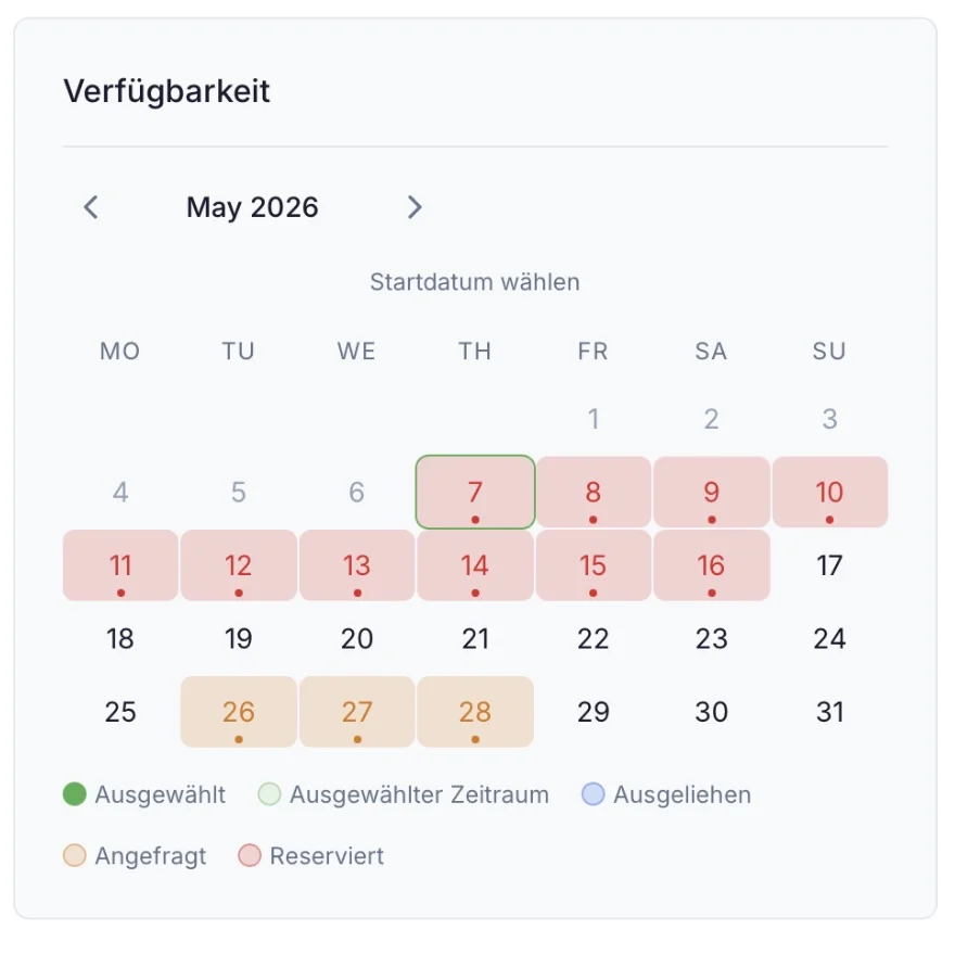 Leihen & zurückgeben